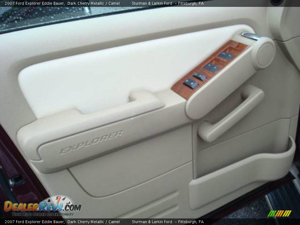 2007 Ford Explorer Eddie Bauer Dark Cherry Metallic / Camel Photo #14
