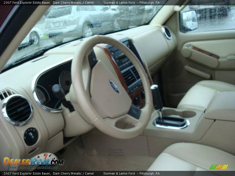 2007 Ford Explorer Eddie Bauer Dark Cherry Metallic / Camel Photo #16