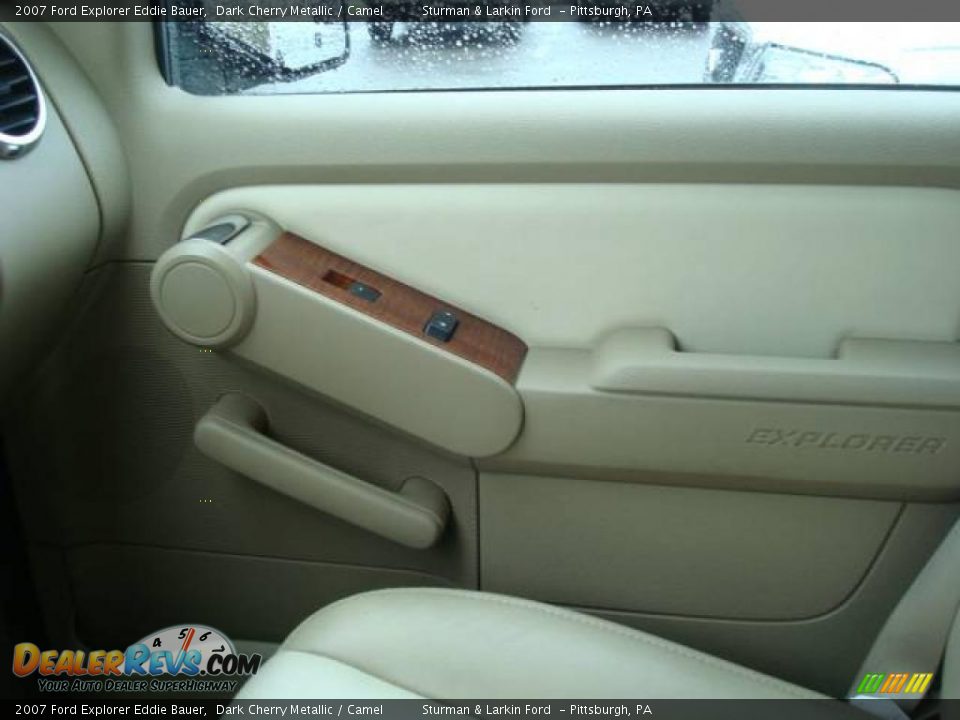 2007 Ford Explorer Eddie Bauer Dark Cherry Metallic / Camel Photo #17