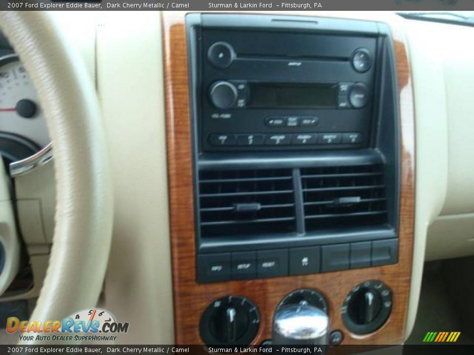 2007 Ford Explorer Eddie Bauer Dark Cherry Metallic / Camel Photo #18