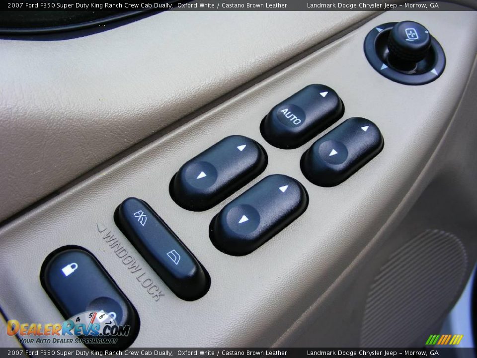 2007 Ford F350 Super Duty King Ranch Crew Cab Dually Oxford White / Castano Brown Leather Photo #16