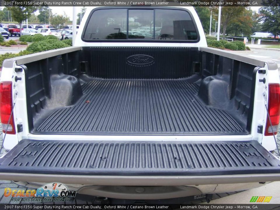 2007 Ford F350 Super Duty King Ranch Crew Cab Dually Oxford White / Castano Brown Leather Photo #19