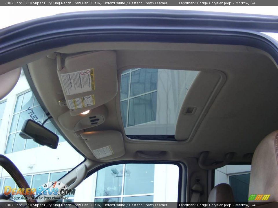 2007 Ford F350 Super Duty King Ranch Crew Cab Dually Oxford White / Castano Brown Leather Photo #27