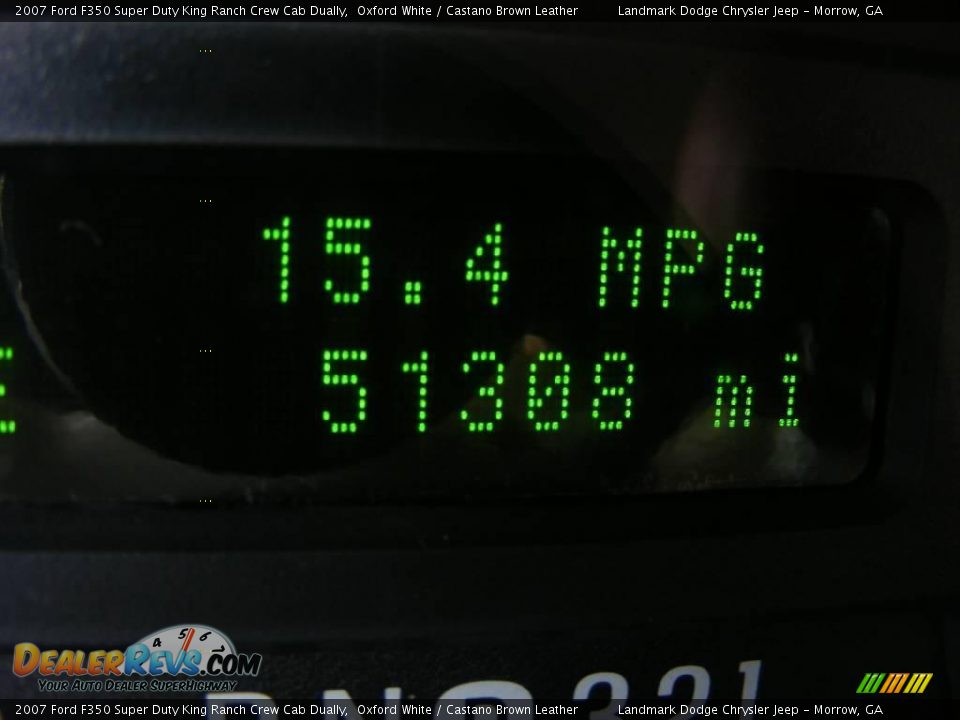 2007 Ford F350 Super Duty King Ranch Crew Cab Dually Oxford White / Castano Brown Leather Photo #31