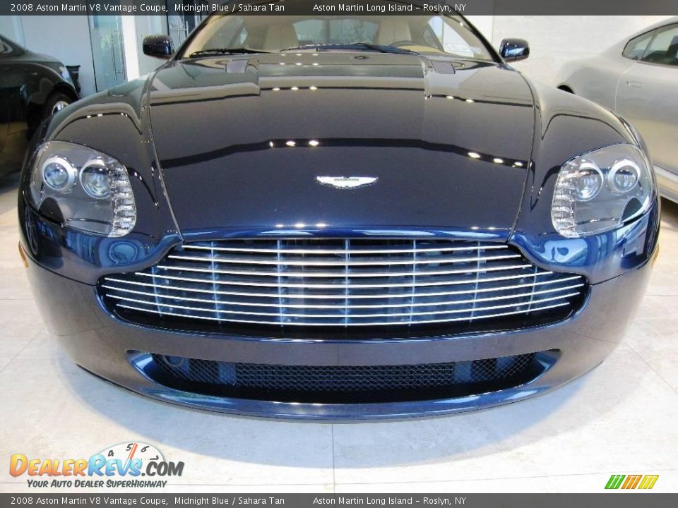 2008 Aston Martin V8 Vantage Coupe Midnight Blue / Sahara Tan Photo #8