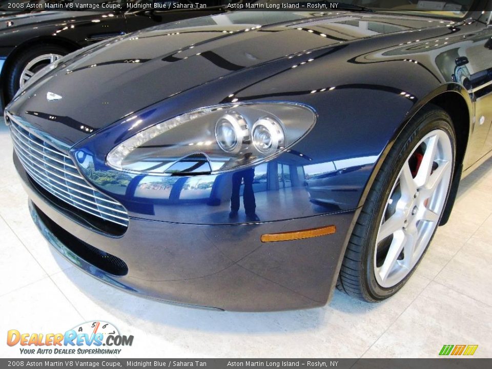2008 Aston Martin V8 Vantage Coupe Midnight Blue / Sahara Tan Photo #9