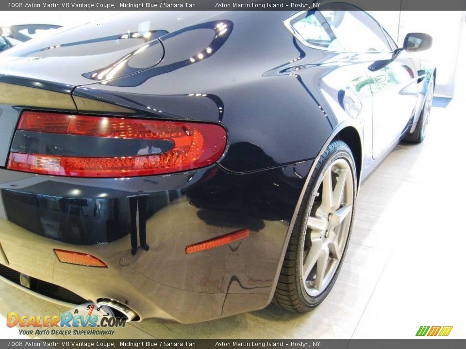 2008 Aston Martin V8 Vantage Coupe Midnight Blue / Sahara Tan Photo #12