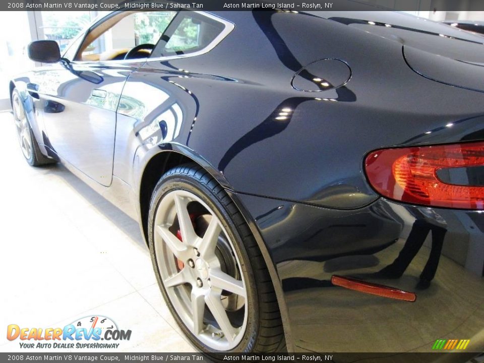 2008 Aston Martin V8 Vantage Coupe Midnight Blue / Sahara Tan Photo #13