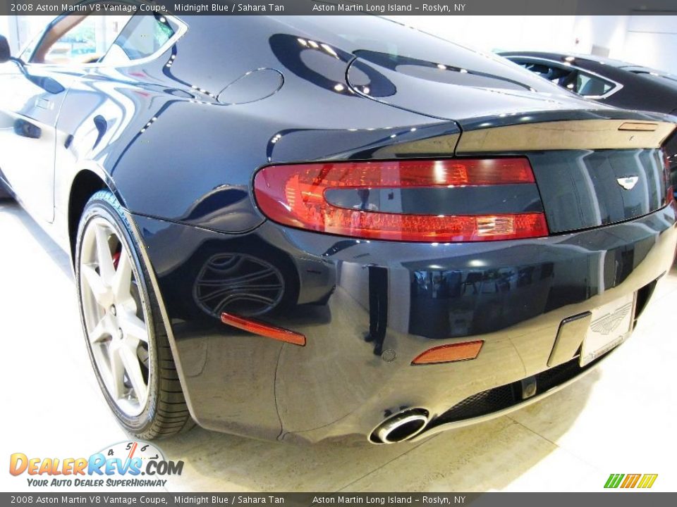 2008 Aston Martin V8 Vantage Coupe Midnight Blue / Sahara Tan Photo #14