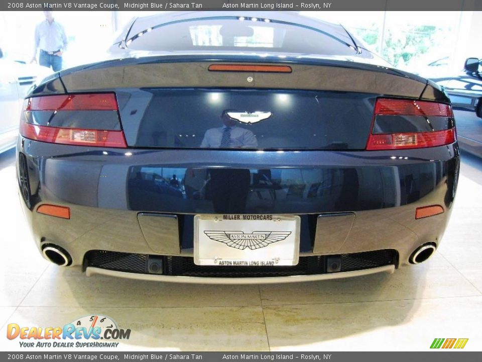 2008 Aston Martin V8 Vantage Coupe Midnight Blue / Sahara Tan Photo #15