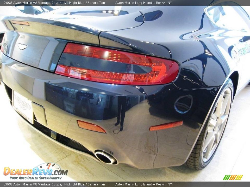 2008 Aston Martin V8 Vantage Coupe Midnight Blue / Sahara Tan Photo #16