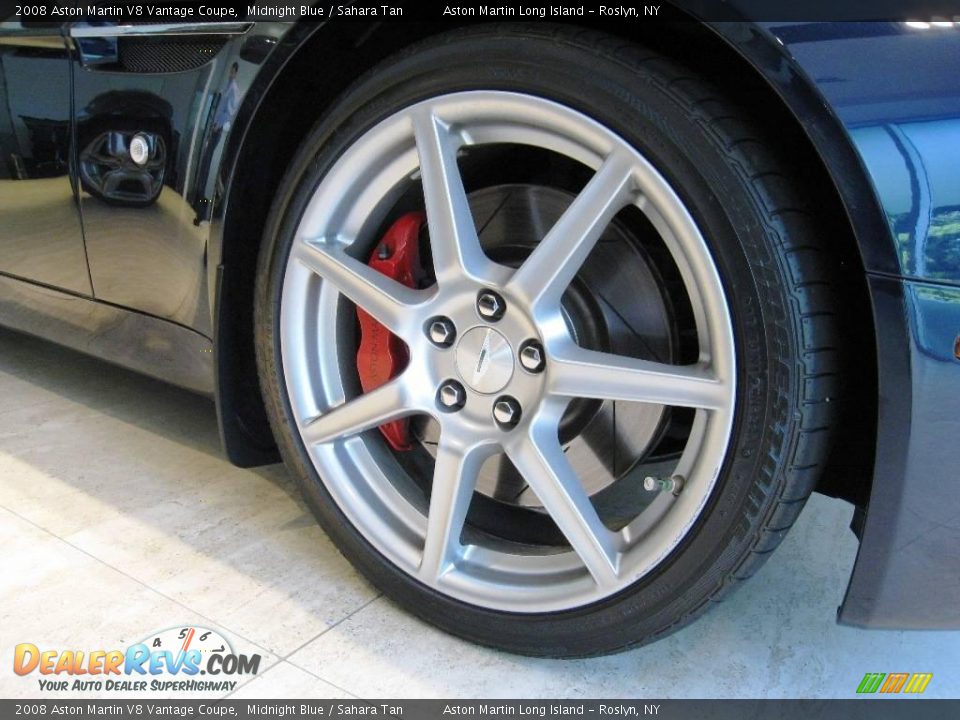2008 Aston Martin V8 Vantage Coupe Midnight Blue / Sahara Tan Photo #17