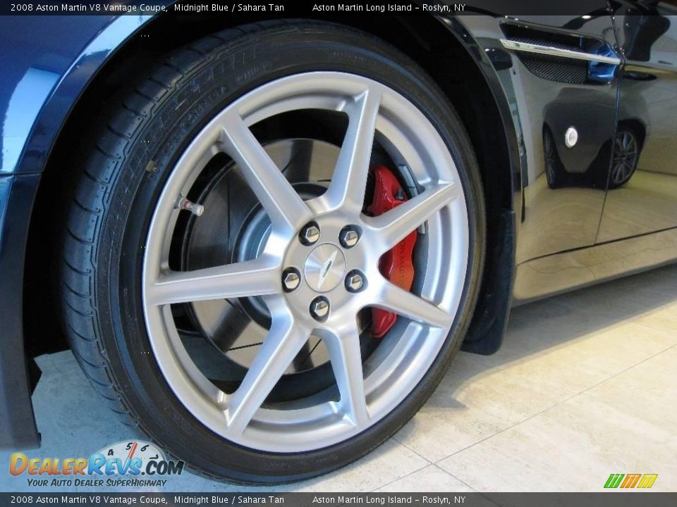 2008 Aston Martin V8 Vantage Coupe Midnight Blue / Sahara Tan Photo #18