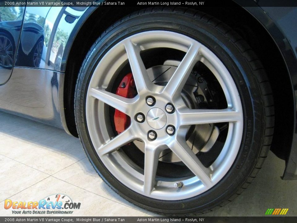 2008 Aston Martin V8 Vantage Coupe Midnight Blue / Sahara Tan Photo #19
