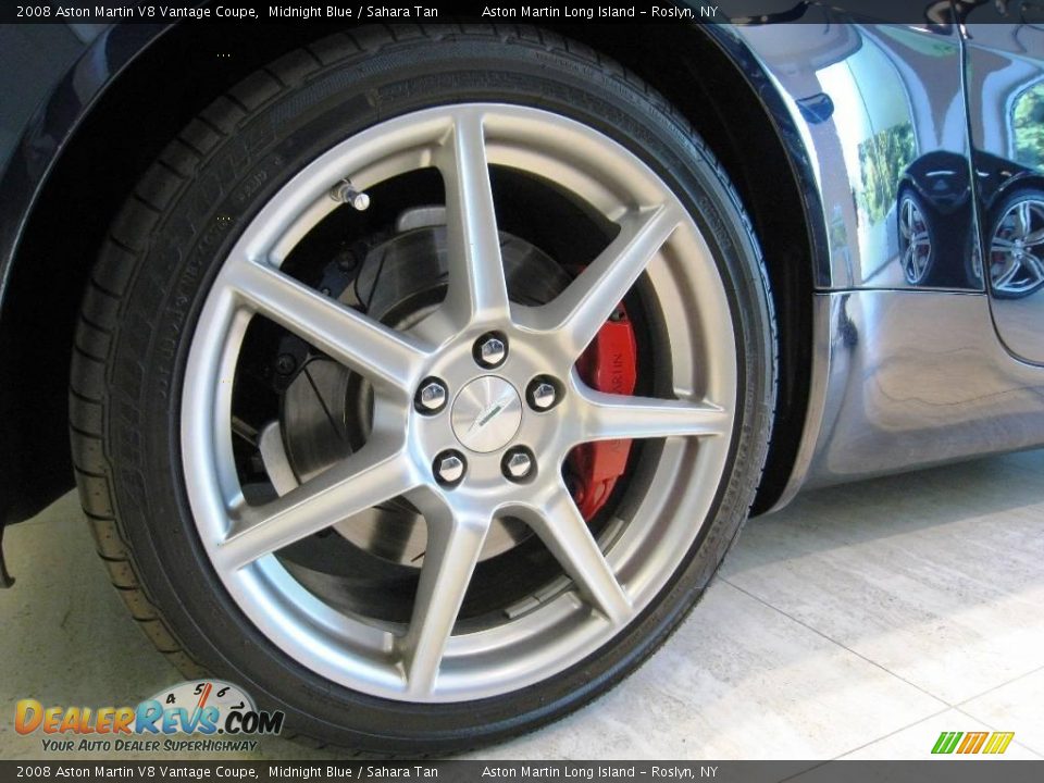 2008 Aston Martin V8 Vantage Coupe Midnight Blue / Sahara Tan Photo #20