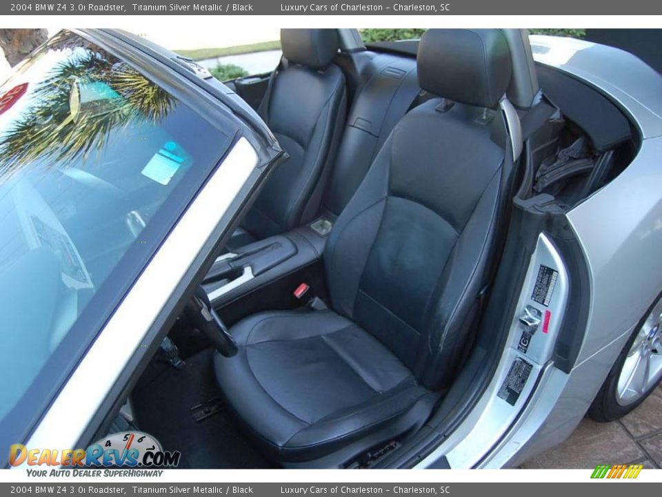 2004 BMW Z4 3.0i Roadster Titanium Silver Metallic / Black Photo #5
