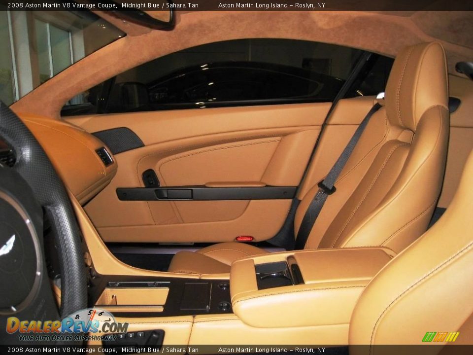 2008 Aston Martin V8 Vantage Coupe Midnight Blue / Sahara Tan Photo #22