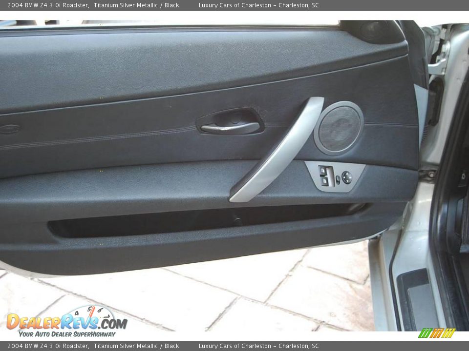 2004 BMW Z4 3.0i Roadster Titanium Silver Metallic / Black Photo #6