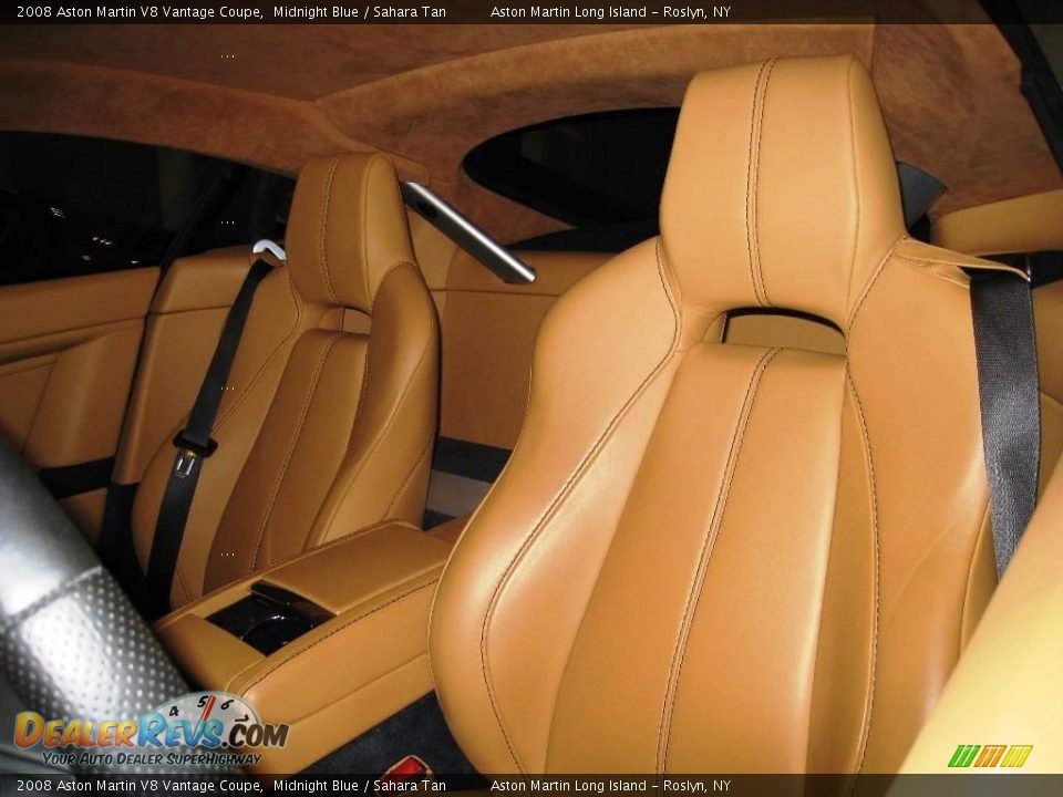 2008 Aston Martin V8 Vantage Coupe Midnight Blue / Sahara Tan Photo #23