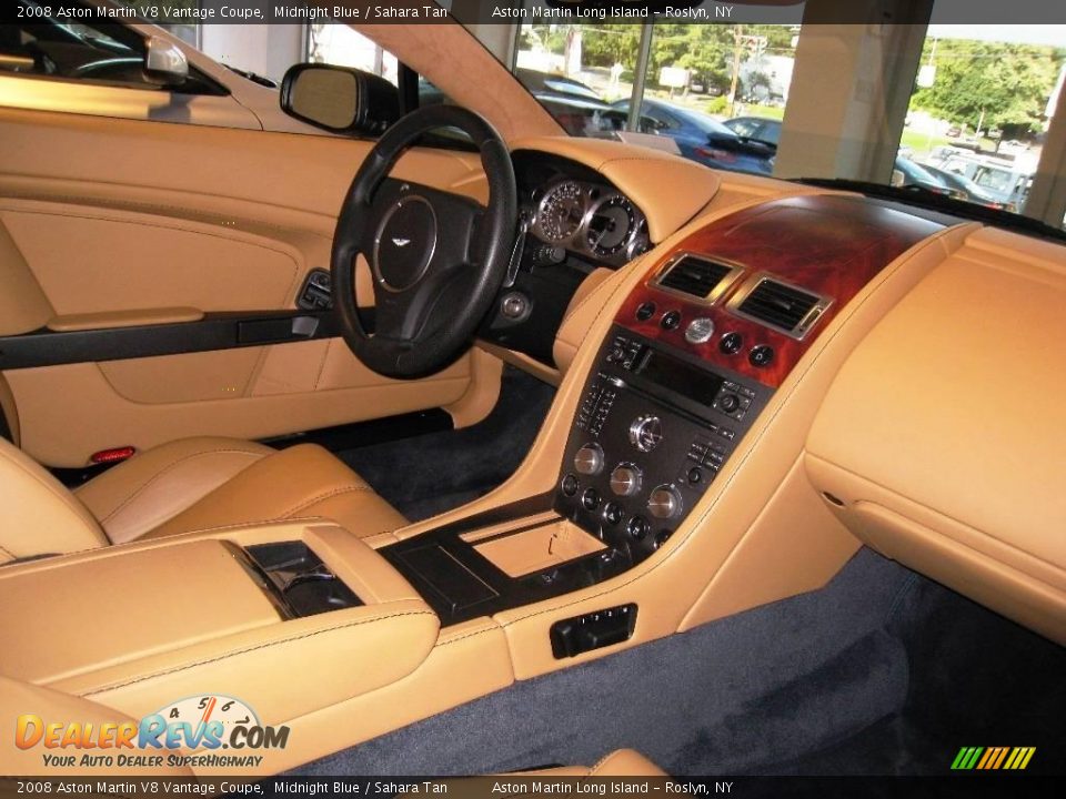 2008 Aston Martin V8 Vantage Coupe Midnight Blue / Sahara Tan Photo #24