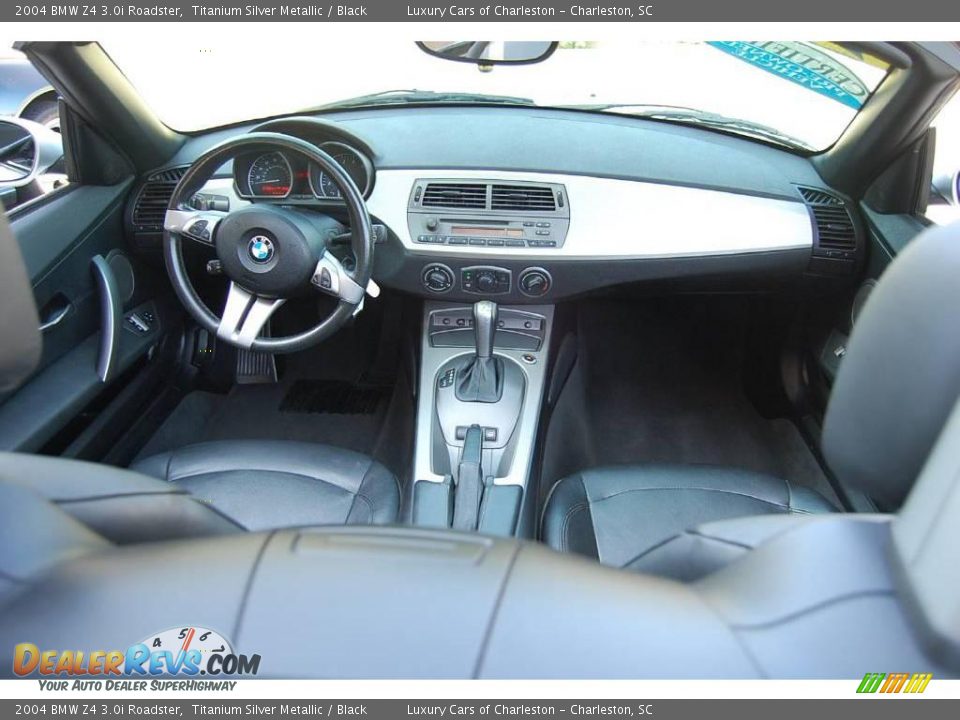 2004 BMW Z4 3.0i Roadster Titanium Silver Metallic / Black Photo #8