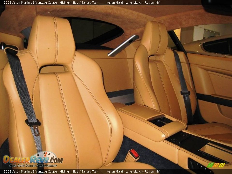 2008 Aston Martin V8 Vantage Coupe Midnight Blue / Sahara Tan Photo #26