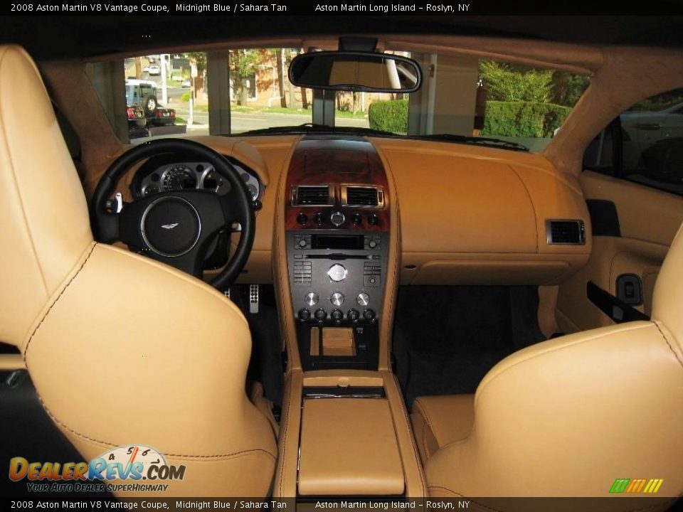 2008 Aston Martin V8 Vantage Coupe Midnight Blue / Sahara Tan Photo #27