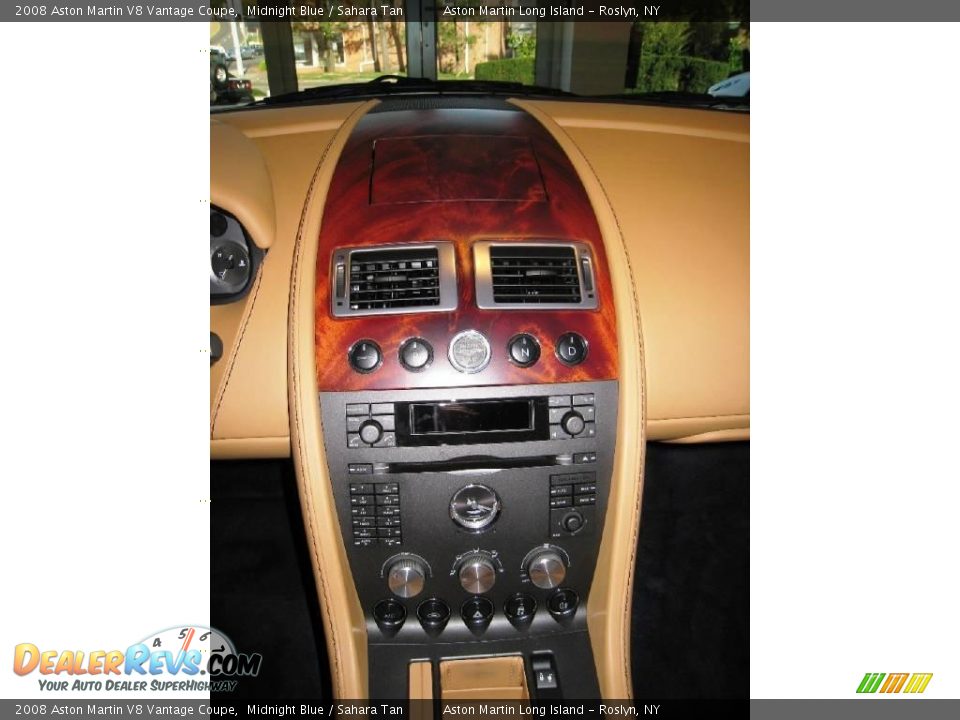2008 Aston Martin V8 Vantage Coupe Midnight Blue / Sahara Tan Photo #29