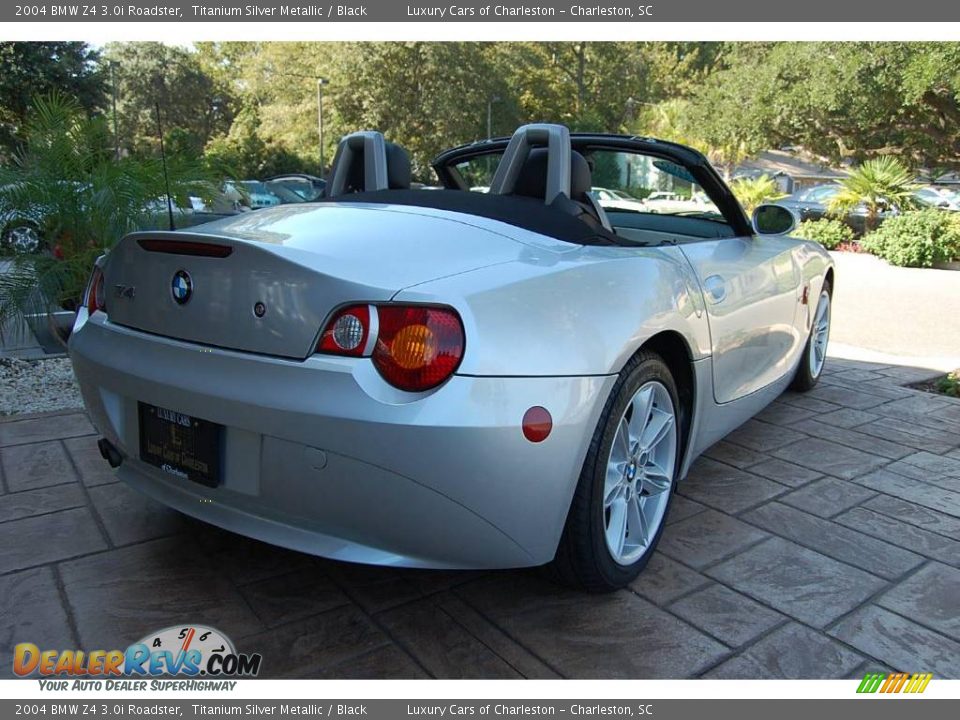 2004 BMW Z4 3.0i Roadster Titanium Silver Metallic / Black Photo #14
