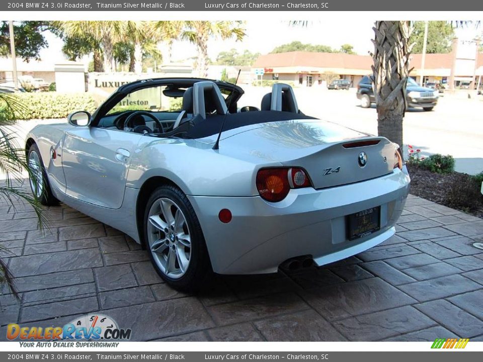 2004 BMW Z4 3.0i Roadster Titanium Silver Metallic / Black Photo #16