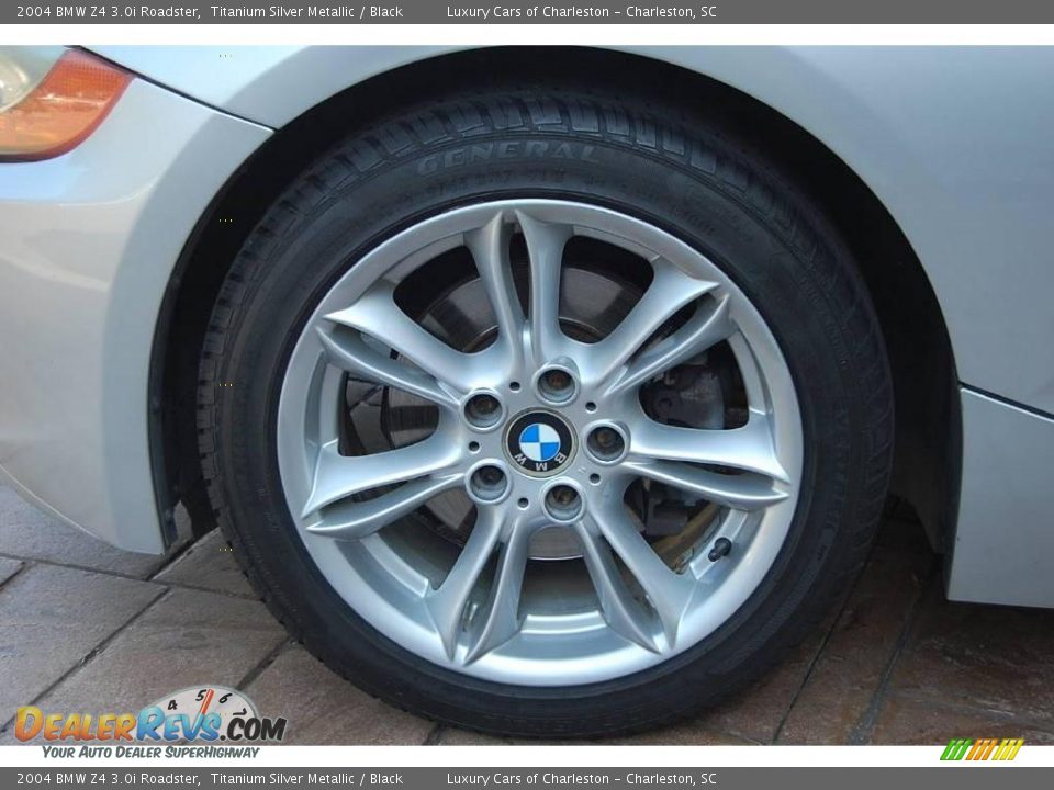 2004 BMW Z4 3.0i Roadster Titanium Silver Metallic / Black Photo #17