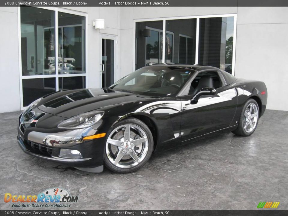 2008 Chevrolet Corvette Coupe Black / Ebony Photo #1