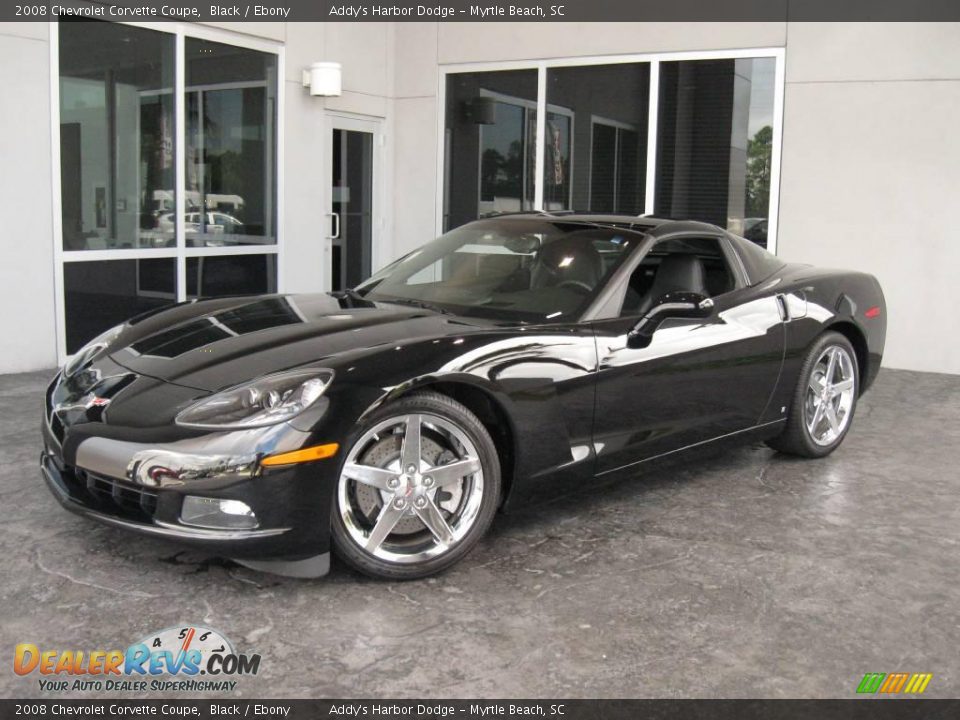 2008 Chevrolet Corvette Coupe Black / Ebony Photo #2