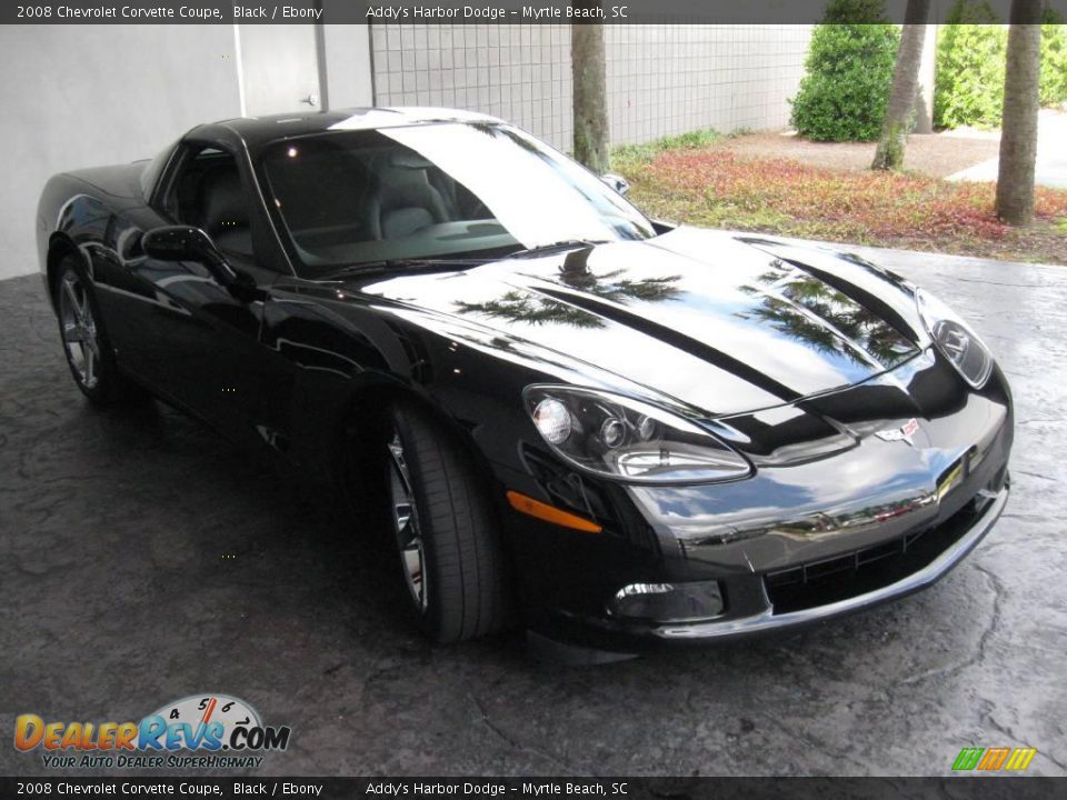 2008 Chevrolet Corvette Coupe Black / Ebony Photo #4