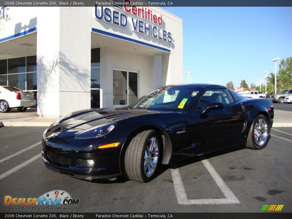 2008 Chevrolet Corvette Z06 Black / Ebony Photo #1