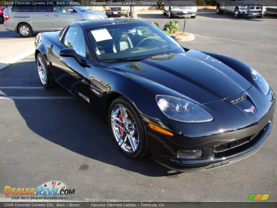 2008 Chevrolet Corvette Z06 Black / Ebony Photo #4