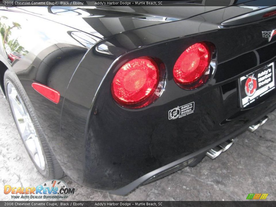 2008 Chevrolet Corvette Coupe Black / Ebony Photo #9
