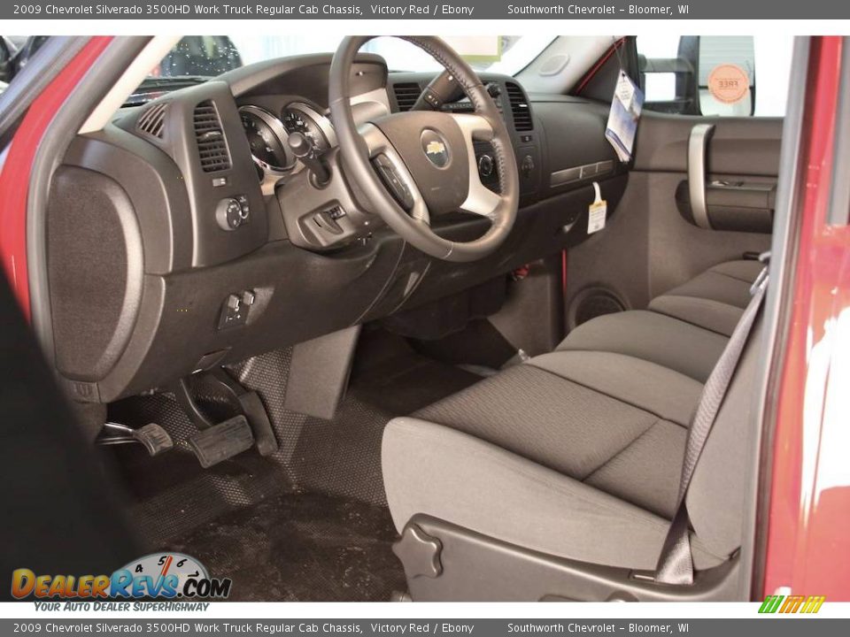 2009 Chevrolet Silverado 3500HD Work Truck Regular Cab Chassis Victory Red / Ebony Photo #3