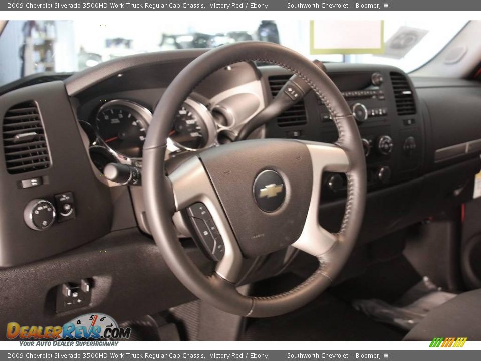 2009 Chevrolet Silverado 3500HD Work Truck Regular Cab Chassis Victory Red / Ebony Photo #4