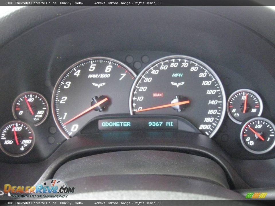 2008 Chevrolet Corvette Coupe Black / Ebony Photo #26