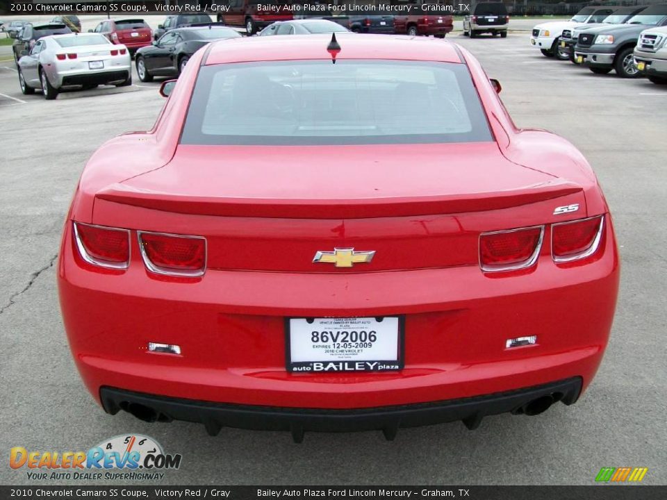 2010 Chevrolet Camaro SS Coupe Victory Red / Gray Photo #5