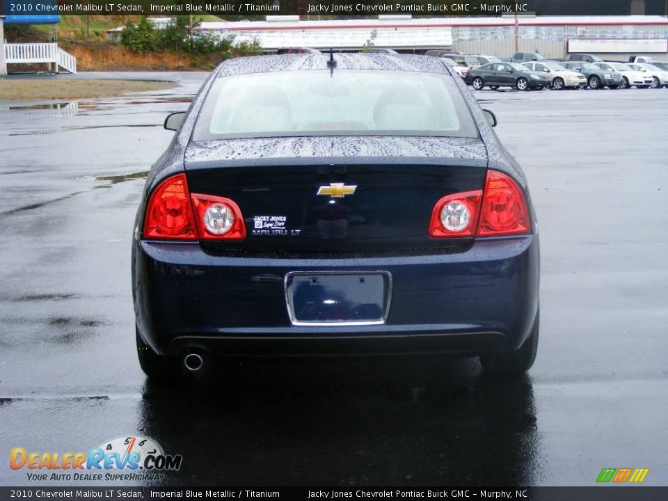 2010 Chevrolet Malibu LT Sedan Imperial Blue Metallic / Titanium Photo #7