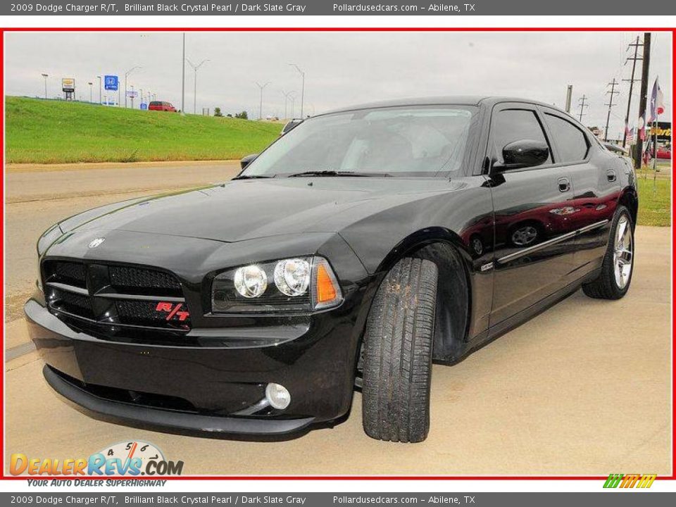 2009 Dodge Charger R/T Brilliant Black Crystal Pearl / Dark Slate Gray Photo #1