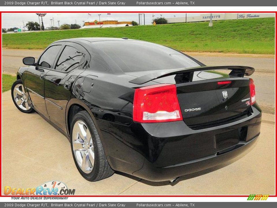 2009 Dodge Charger R/T Brilliant Black Crystal Pearl / Dark Slate Gray Photo #3