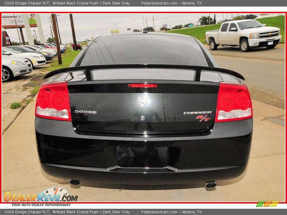 2009 Dodge Charger R/T Brilliant Black Crystal Pearl / Dark Slate Gray Photo #4