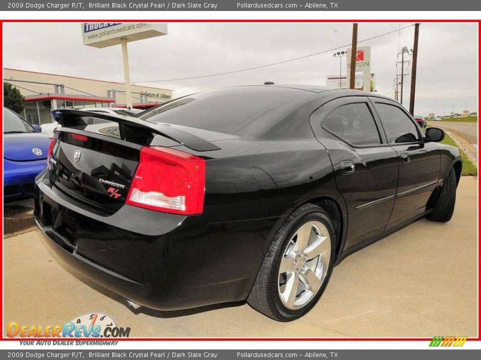 2009 Dodge Charger R/T Brilliant Black Crystal Pearl / Dark Slate Gray Photo #6