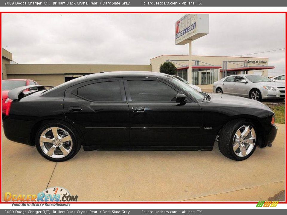 2009 Dodge Charger R/T Brilliant Black Crystal Pearl / Dark Slate Gray Photo #7