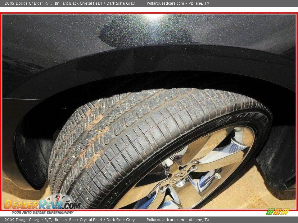 2009 Dodge Charger R/T Brilliant Black Crystal Pearl / Dark Slate Gray Photo #10