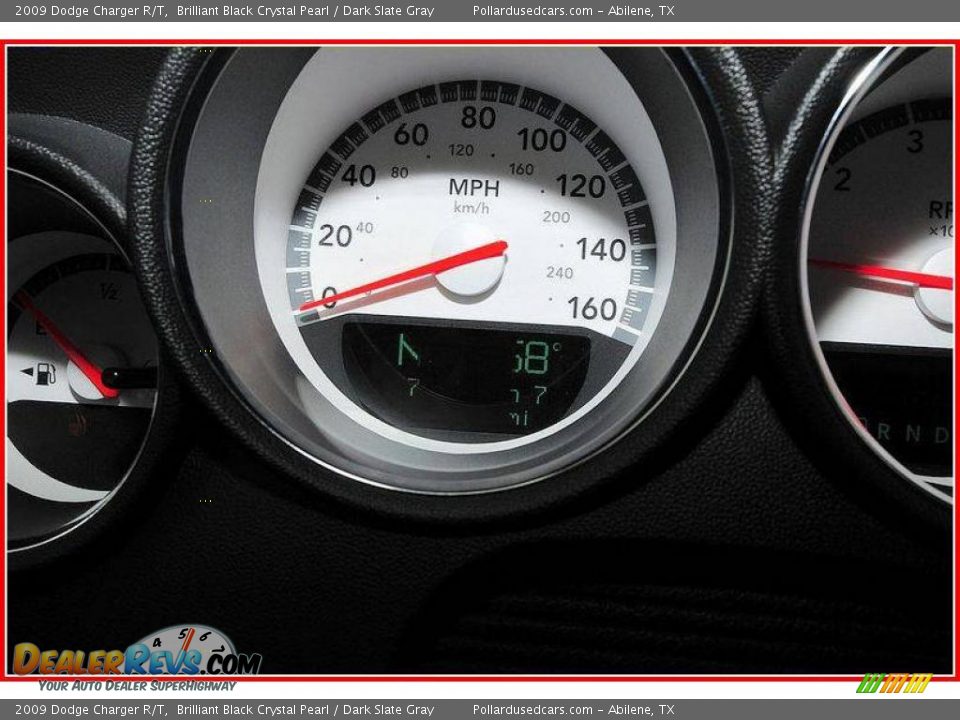 2009 Dodge Charger R/T Brilliant Black Crystal Pearl / Dark Slate Gray Photo #26