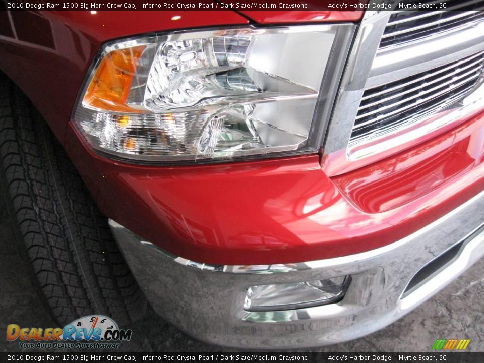 2010 Dodge Ram 1500 Big Horn Crew Cab Inferno Red Crystal Pearl / Dark Slate/Medium Graystone Photo #4
